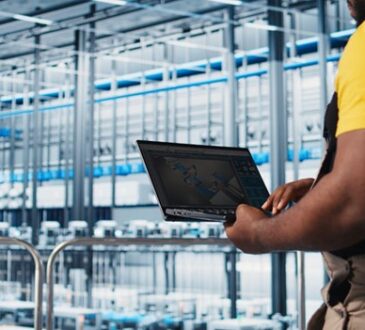 Automated warehouse with integrated safety and efficiency technologies